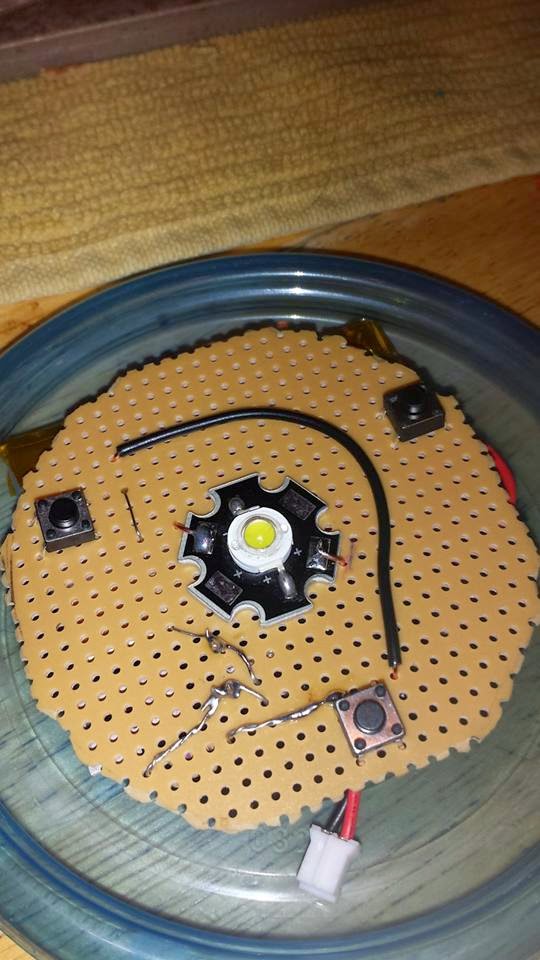 The assembled prototype in a case.